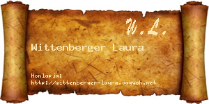 Wittenberger Laura névjegykártya